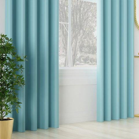 DONA Tkanina na zasłony typu dimout/blackout, wys. 280cm, kolor 312 błękitny niebieski TD0015/TDP/312/000280/1