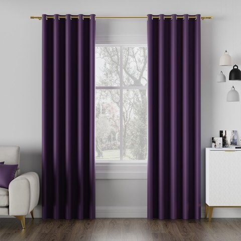 DONA Tkanina na zasłony typu dimout/blackout, wys. 280cm, kolor 683 fioletowy TD0015/TDP/683/000280/1