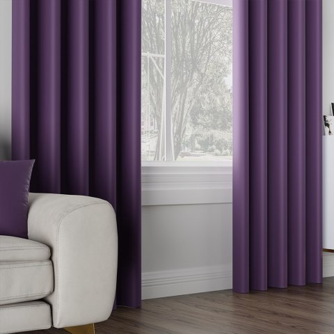 DONA Tkanina na zasłony typu dimout/blackout, wys. 280cm, kolor 683 fioletowy TD0015/TDP/683/000280/1