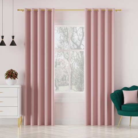 DONA Tkanina na zasłony typu dimout/blackout, wys. 280cm, kolor 794 pastelowy różowy TD0015/TDP/794/000280/1