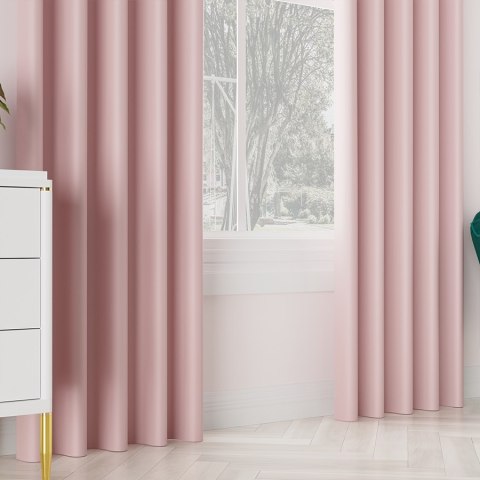 DONA Tkanina na zasłony typu dimout/blackout, wys. 280cm, kolor 794 pastelowy różowy TD0015/TDP/794/000280/1