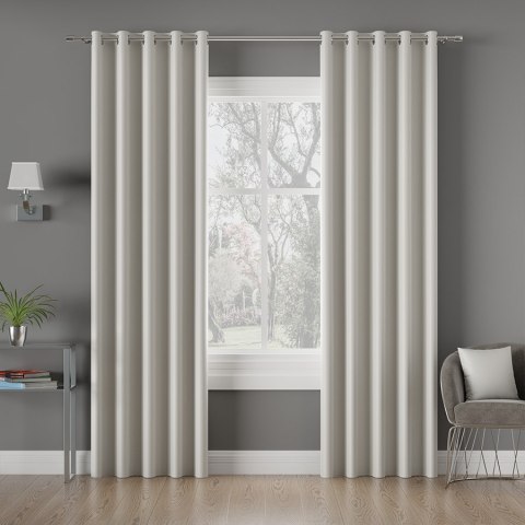 DONA Tkanina na zasłony typu dimout/blackout, wys. 280cm, kolor 801 pastelowy szary TD0015/TDP/801/000280/1