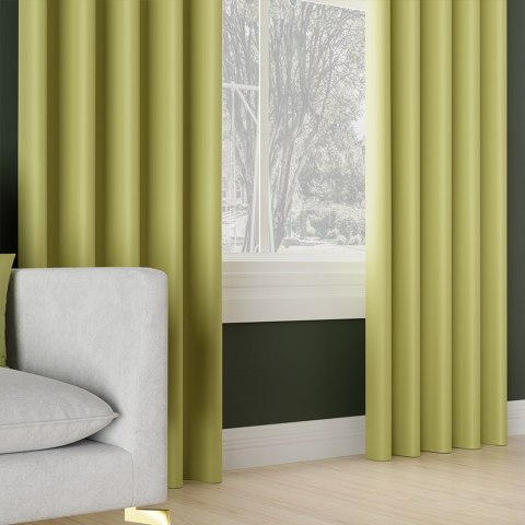 DONA Tkanina na zasłony typu dimout/blackout, wys. 280cm, kolor 814 zielony limonkowy TD0015/TDP/814/000280/1