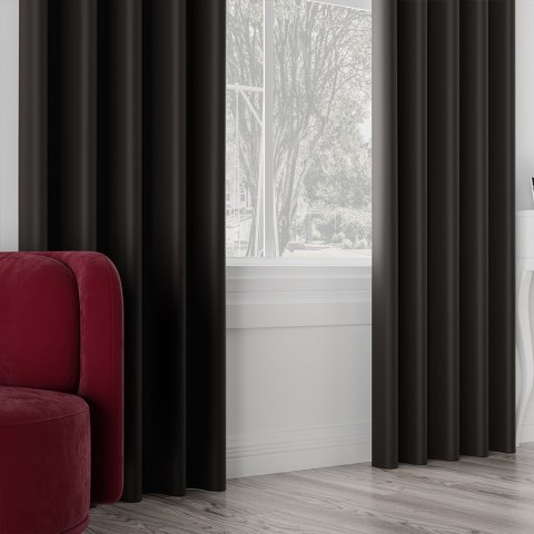 DONA Tkanina na zasłony typu dimout/blackout, wys. 280cm, kolor 840 chłodny brązowy TD0015/TDP/840/000280/1