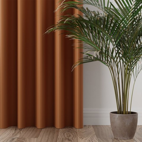 DONA Tkanina na zasłony typu dimout/blackout, wys. 280cm, kolor 841 ciemny pomarańczowy TD0015/TDP/841/000280/1