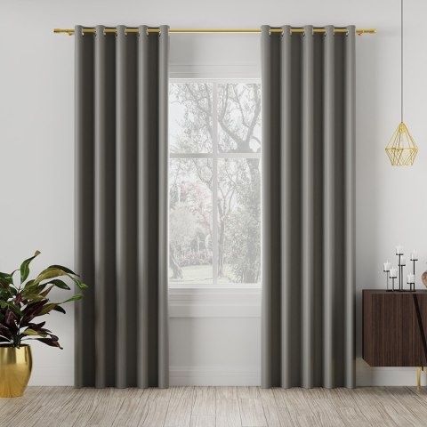 DONA Tkanina na zasłony typu dimout/blackout, wys. 280cm, kolor 843 ciepły szary TD0015/TDP/843/000280/1