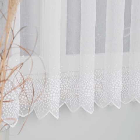 Firanka haftowana, pasowa, wys. 160cm, kolor biały 112853/000/001/000160/1