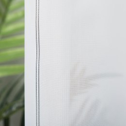 Firanka z ołowianką, wys. 300cm, kolor biały z czarnymi paskami 170558/OLO/007/000300/1