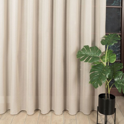 Firanka z ołowianką, wys. 320cm, kolor 006 beżowy 419060/OLO/006/000320/1