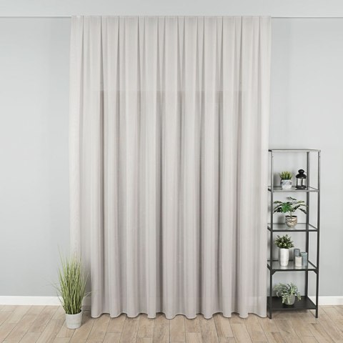 Firanka z ołowianką, wys. 320cm, kolor 009 szary beż 419060/OLO/009/000320/1