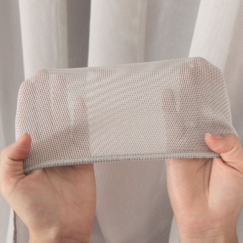 Firanka z ołowianką, wys. 320cm, kolor 009 szary beż 419060/OLO/009/000320/1