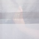 Firanka żakardowa ze wzorem pasowym z ołowianką, wys. 250cm, kolor 020 biały z szarym 000380/OLO/020/250000/1