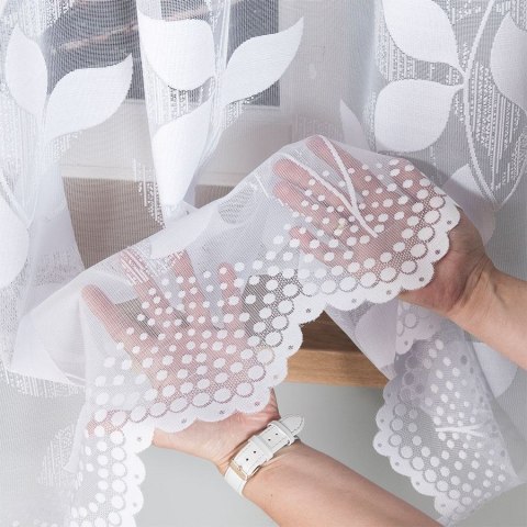 MARTYNA Firanka żakardowa gotowa, 180x300cm, kolor biały 023083/FBL/001/300180/1