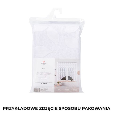 MARTYNA Firanka żakardowa gotowa, 160x420cm, kolor biały 023083/FBL/001/420160/1