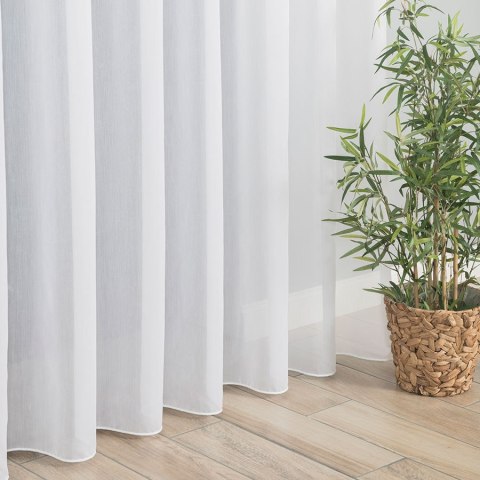 Firanka fantazyjna trudnopalna z ołowianką, wys. 300cm, kolor biały BATIS0/FRE/001/000300/1