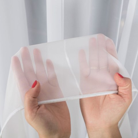 Firanka z ołowianką, wys. 300cm, kolor biały 170558/OLO/002/000300/1