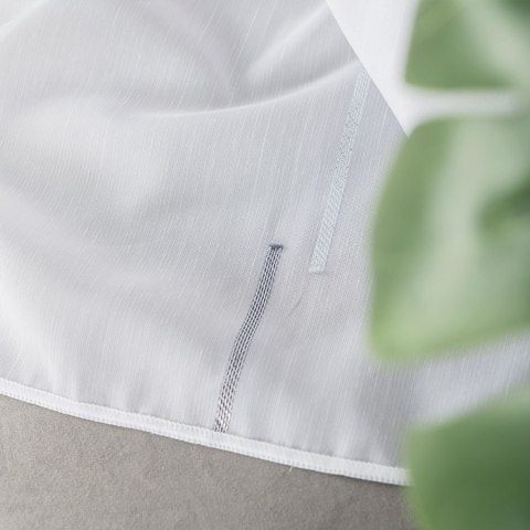 Firanka z ołowianką, wys. 300cm, kolor 005 biały z szarym 271026/OLO/005/000300/1