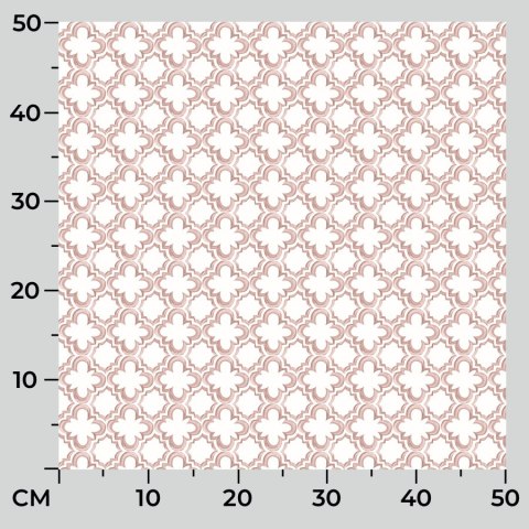 LIBERIA Tkanina na zasłony wodoodporna, szer. 180cm, kolor 013 biało-różowy 042512/TZM/013/180000/1