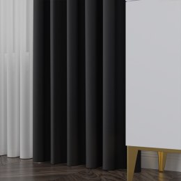 NELIA Tkanina dekoracyjna typu dimout/blackout, wys. 320cm, kolor 068 grafitowy 065553/TDP/068/000320/1