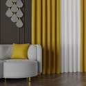 NELIA Tkanina dekoracyjna typu dimout/blackout, wys. 320cm, kolor 072 żółty 065553/TDP/072/000320/1