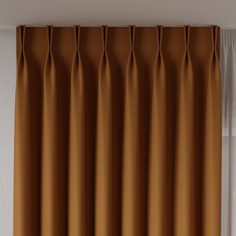 NELIA Tkanina na zasłony typu dimout/blackout, wys. 320cm, kolor 078 pomarańczowy 065553/TDP/078/000320/1