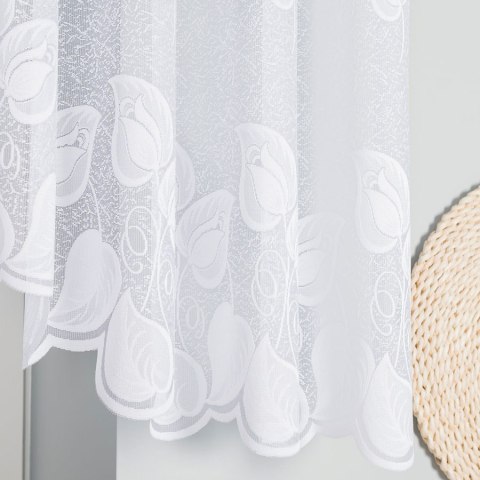 NORA Firanka żakardowa gotowa, 90x400cm, kolor biały 023097/FBL/001/400090/1