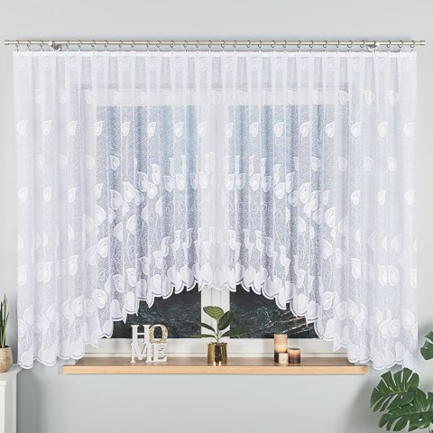 NORA Firanka żakardowa gotowa, 160x400cm, kolor biały 023097/FBL/001/400160/1