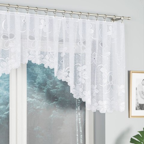 RENATA Firanka żakardowa gotowa, 80x350cm, kolor biały 049885/FBL/001/350080/1