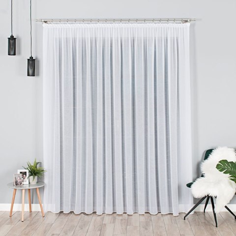 Woal kreszowany, wys. 290cm, kolor biały 002301/333/001/000290/1