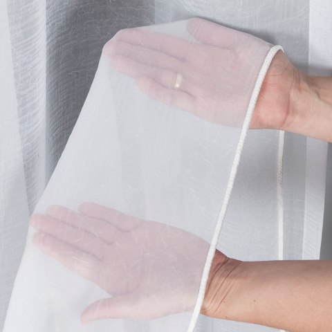 Woal kreszowany, wys. 290cm, kolor biały 002301/333/001/000290/1