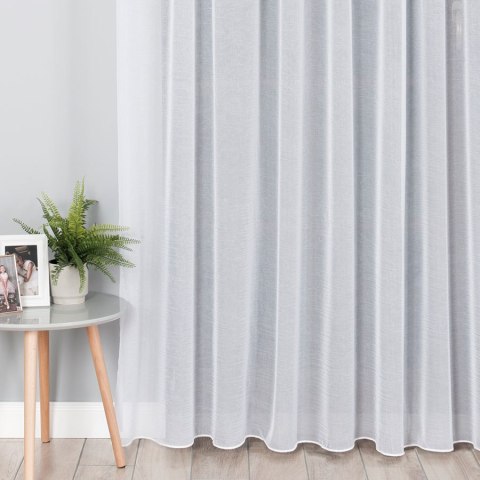 Woal kreszowany z ołowianką, wys. 290cm, kolor biały 002301/OLO/001/000290/1