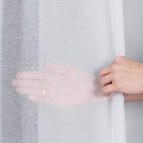 Woal kreszowany z ołowianką, wys. 290cm, kolor biały 002301/OLO/001/000290/1