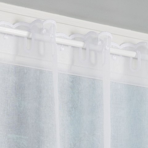 Zazdrostka z aplikacją, pasowa, wysokość 90cm, kolor 001 biały - 112831 112769/000/001/000090/1