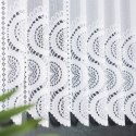 Zazdrostka żakardowa panelowa, wys. 90cm, kolor biały 018535/000/001/000090/1
