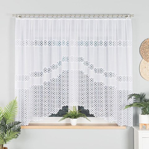 ADRIANNA Firanka żakardowa gotowa, 160x300cm, kolor biały 018869/FBL/001/300160/1