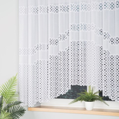 ADRIANNA Firanka żakardowa gotowa, 160x300cm, kolor biały 018869/FBL/001/300160/1