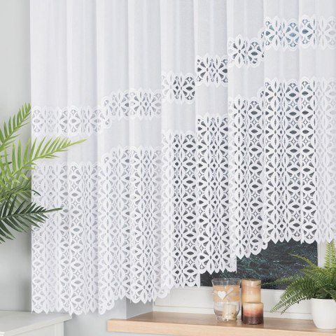 ADRIANNA Firanka żakardowa gotowa, 160x400cm, kolor biały 018869/FBL/001/400160/1