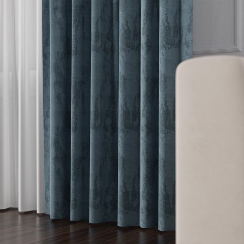 ARON Tkanina na zasłony, wys. 300cm, kolor 014 niebieski 056003/TDP/014/000300/1