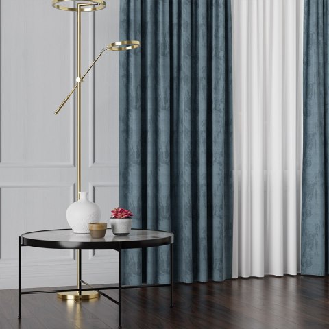 ARON Tkanina na zasłony, wys. 300cm, kolor 014 niebieski 056003/TDP/014/000300/1