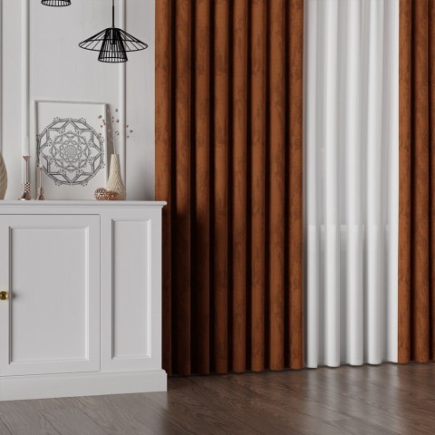 ARON Tkanina na zasłony, wys. 300cm, kolor 016 rdzawy pomarańczowy 056003/TDP/016/000300/1