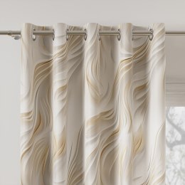 CALM Tkanina dekoracyjna BLANKO, szer.145cm, kolor biały/beżowy D00185/BLA/001/145000/1