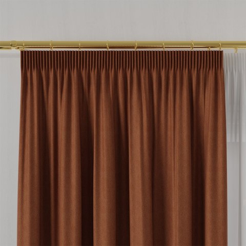 DIEGO Tkanina na zasłony, wys. 295cm, kolor 016 rdzawy pomarańczowy 043090/TDP/016/000295/1