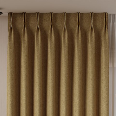 DIEGO Tkanina na zasłony, wys. 295cm, kolor 018 żółty 043090/TDP/018/000295/1