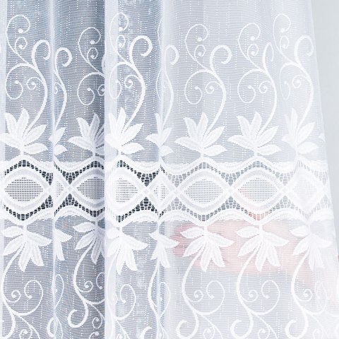 JOWITA Firanka żakardowa gotowa, 80x400cm, kolor biały 018960/FBL/001/400080/1