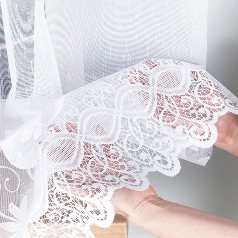 JOWITA Firanka żakardowa gotowa, 80x400cm, kolor biały 018960/FBL/001/400080/1