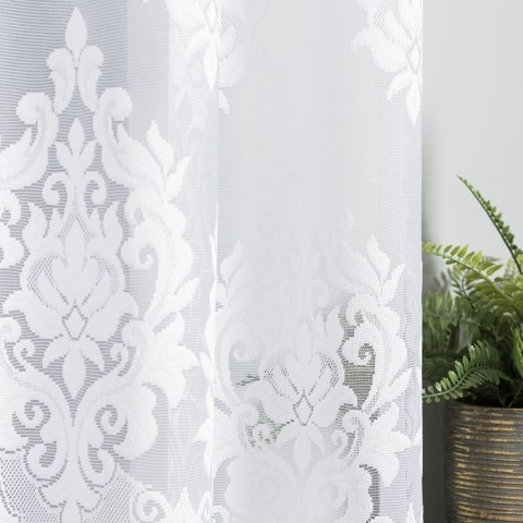 LUDMIŁA Firanka żakardowa gotowa, 160x300cm, kolor biały 017810/FBL/001/300160/1