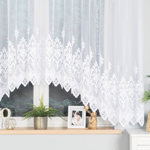 LUDMIŁA Firanka żakardowa gotowa, 160x400cm, kolor biały 017810/FBL/001/400160/1