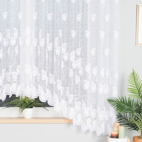 NORA Firanka żakardowa gotowa, 180x350cm, kolor biały 023097/FBL/001/350180/1