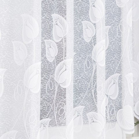 NORA Firanka żakardowa gotowa, 180x350cm, kolor biały 023097/FBL/001/350180/1