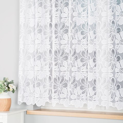 PATRYCJA Firanka żakardowa gotowa, 160x300cm, kolor biały 049516/FBP/001/300160/1